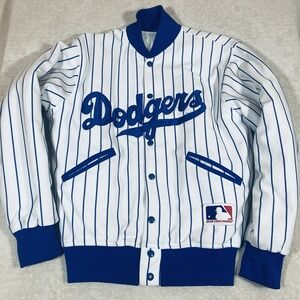 FELCO LOS ANGELES DODGERS BOMBER STYLE Pinstripe JACKET VINTAGE USA 80s Medium